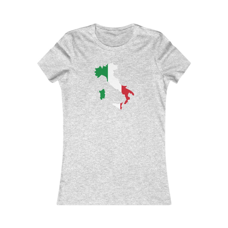 Women's Flag Map T-Shirt Italy