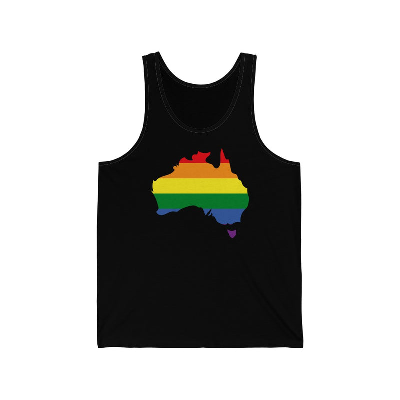 Women's Flag Map Pride Tank Australia