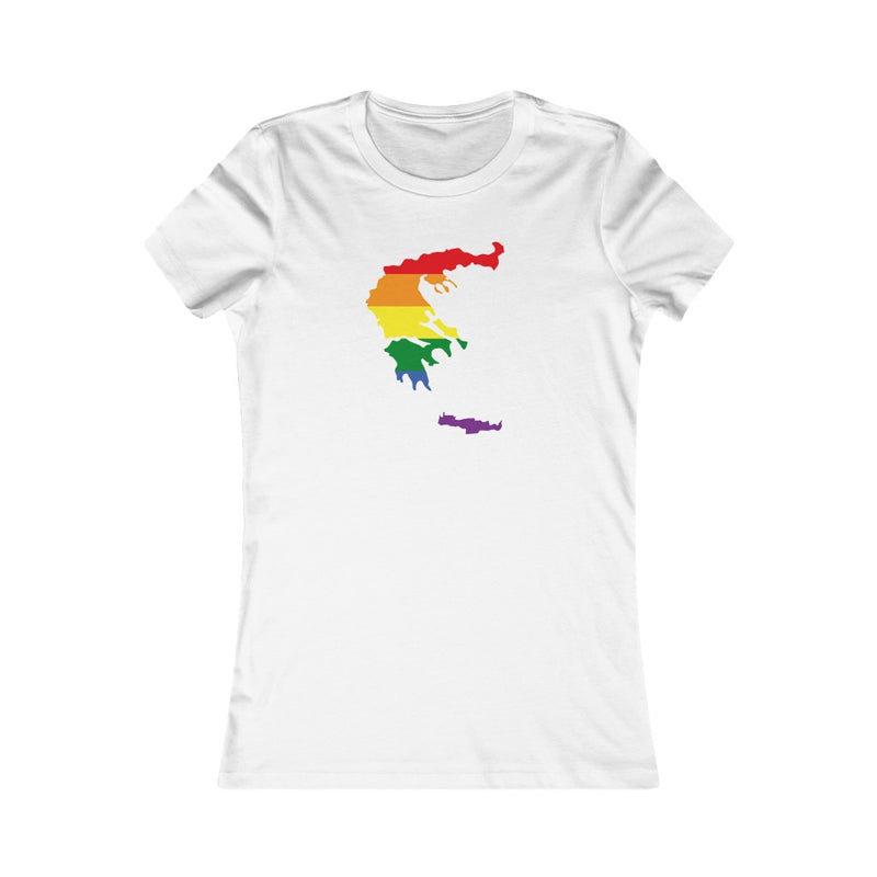 Women's Flag Map Pride T-Shirt Greece