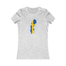 Women's Flag Map T-Shirt Sweden