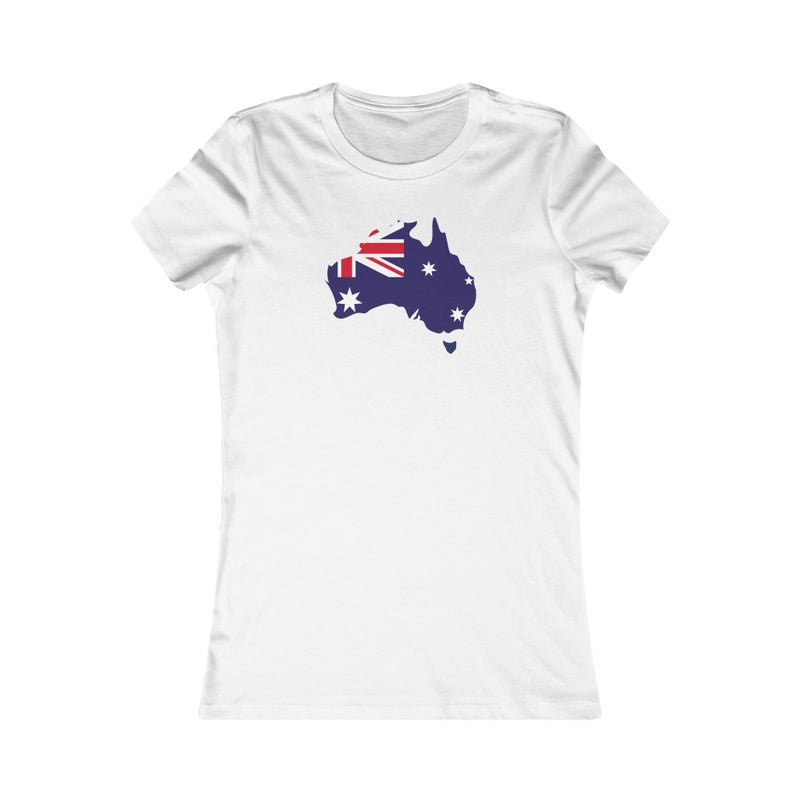 Women's Flag Map T-Shirt Australia