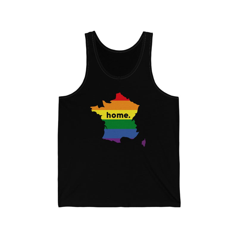 Women's Flag Map Home Pride Tank France