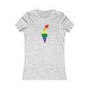 Women's Flag Map Pride T-Shirt Israel