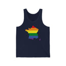 Women's Flag Map Pride Tank France