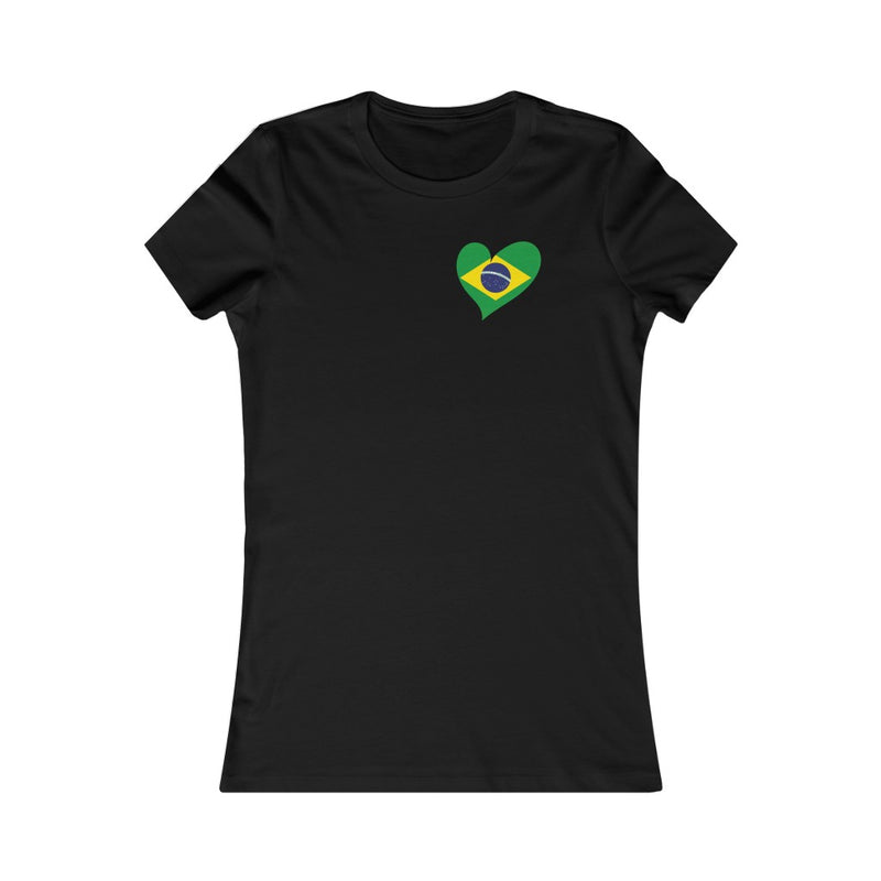 Women's Flag Heart T-Shirt Brazil