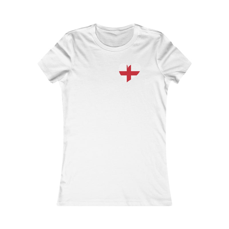 Women's Flag Heart T-Shirt England