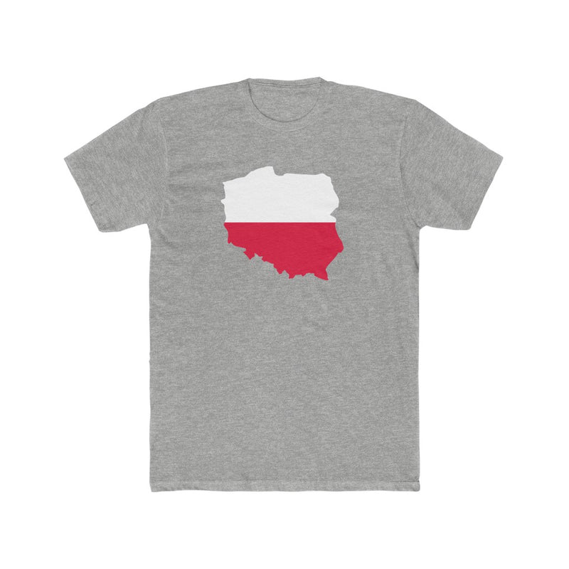 Men's Flag Map T-Shirt Poland