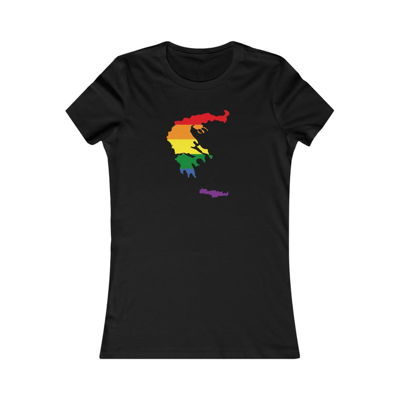 Women's Flag Map Pride T-Shirt Greece