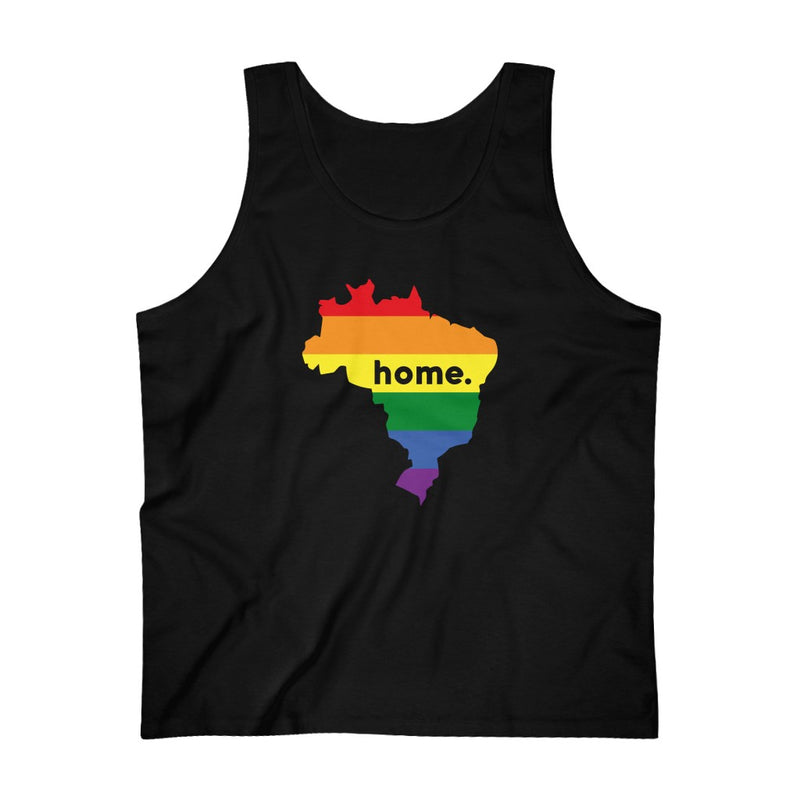 Men's Flag Map Home Pride Tank Brazil