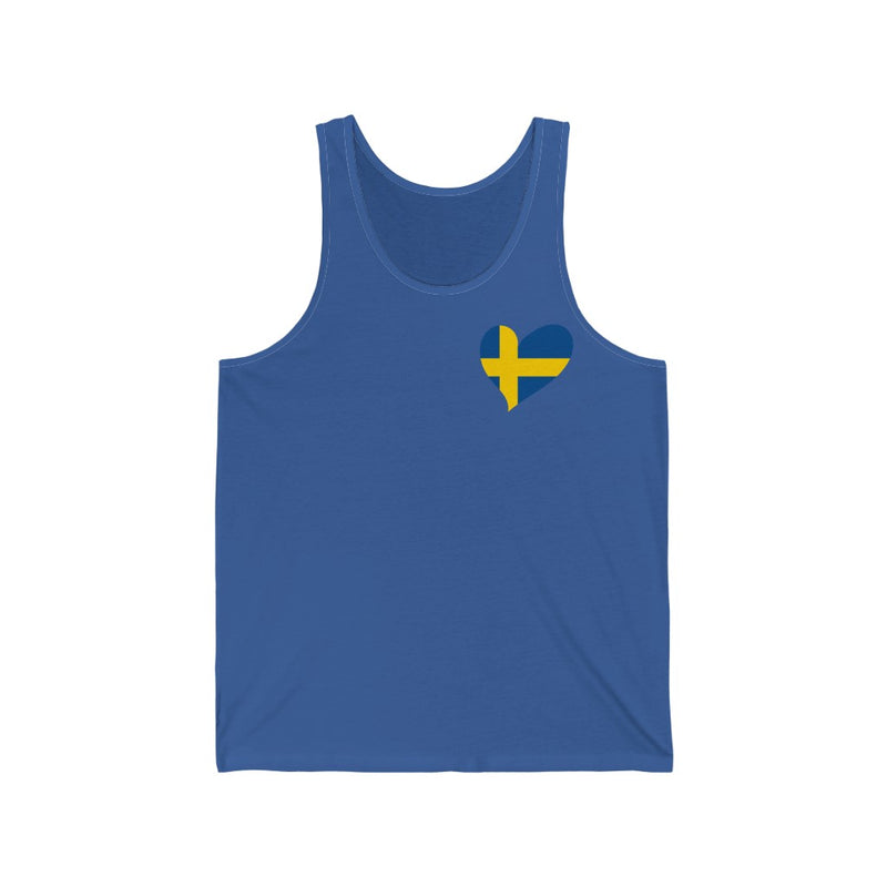 Women's Flag Heart Tank Sweden