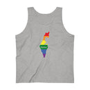 Men's Flag Map Home Pride Tank Israel