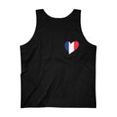 Men's Flag Heart Tank France