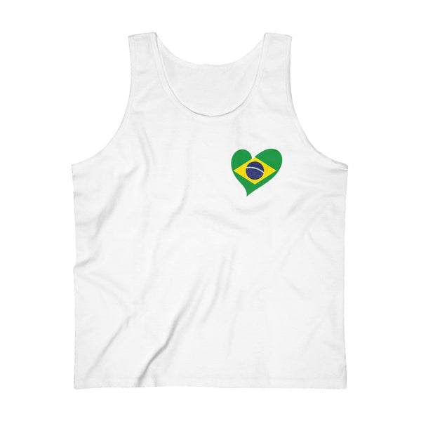Men's Flag Heart Tank Brazil
