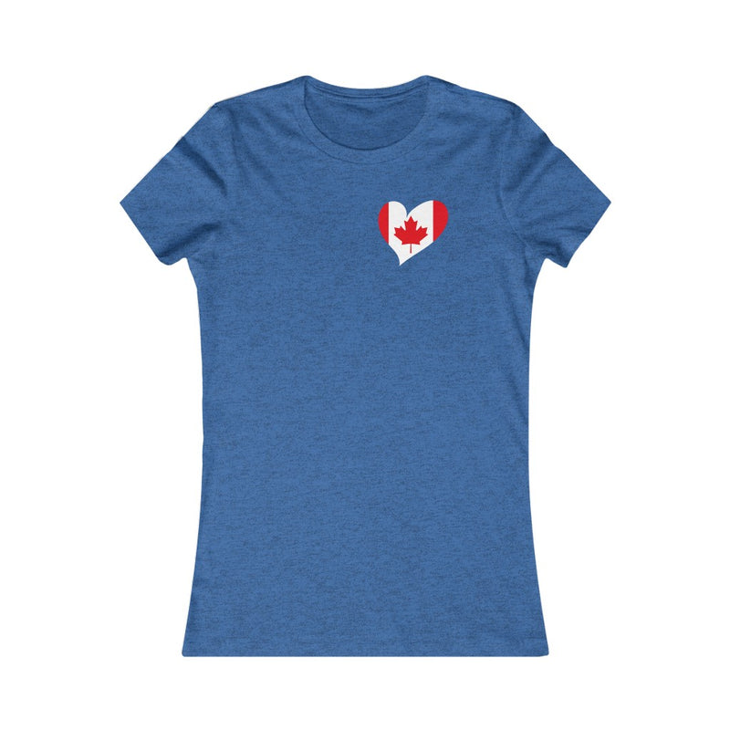 Women's Flag Heart T-Shirt Canada