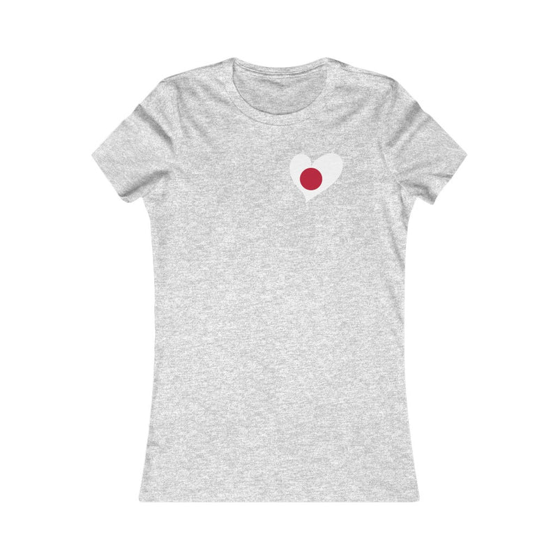 Women's Flag Heart T-Shirt Japan