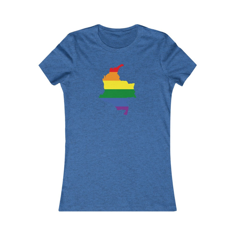 Women's Flag Map Pride T-Shirt Colombia