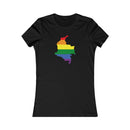 Women's Flag Map Pride T-Shirt Colombia