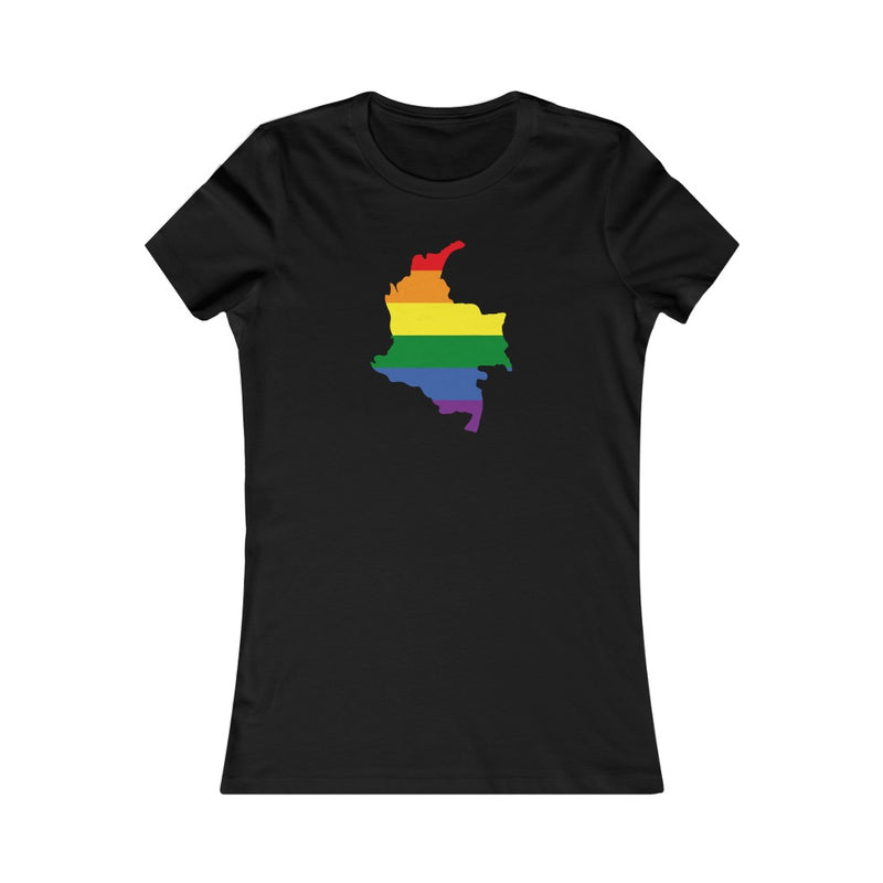 Women's Flag Map Pride T-Shirt Colombia