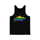 Women's Flag Map Pride Tank Russia