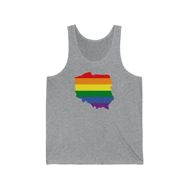 Women's Flag Map Pride Tank Poland