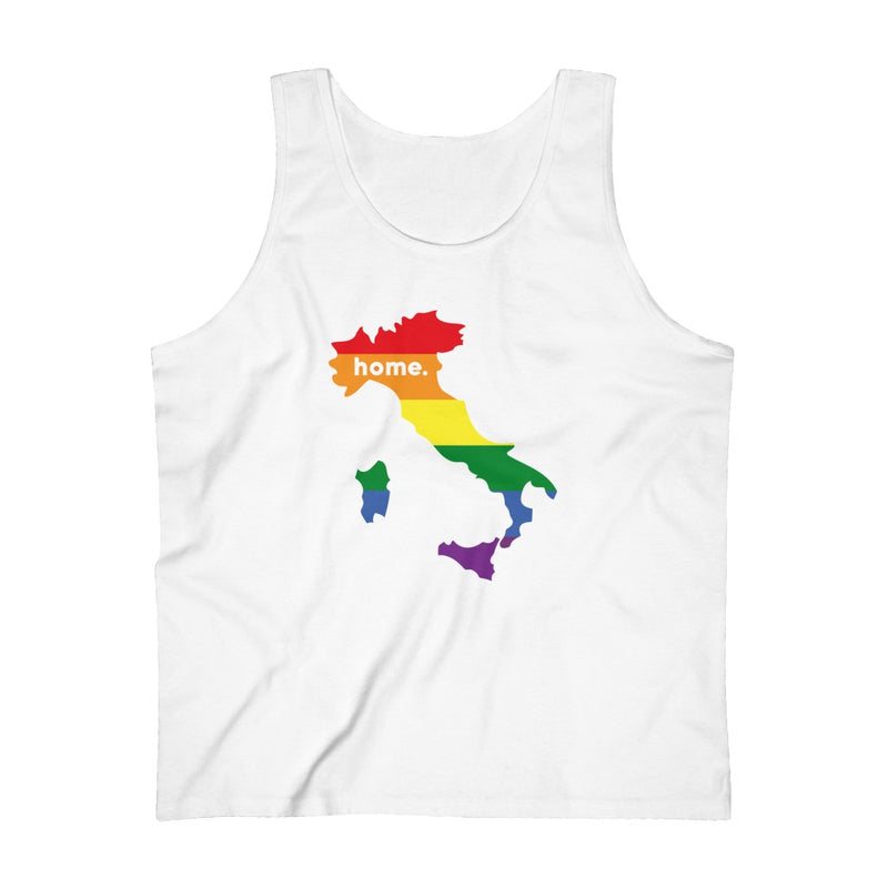 Men's Flag Map Home Pride Tank Italy