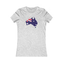 Women's Flag Map T-Shirt Australia