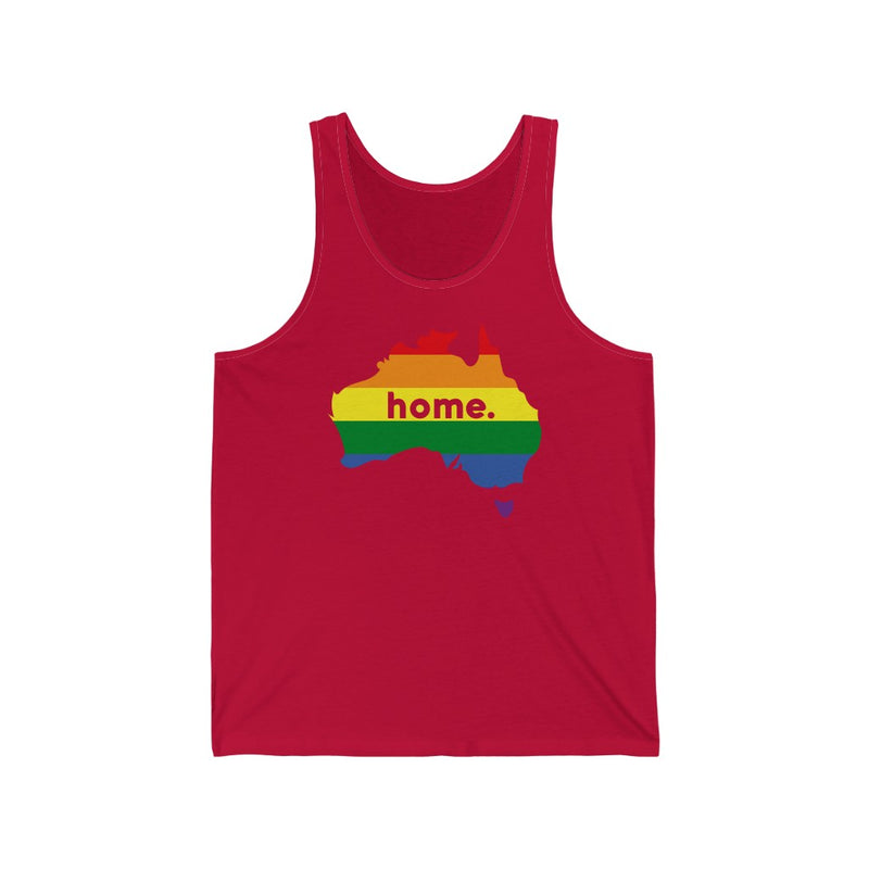 Women's Flag Map Home Pride Tank Australia