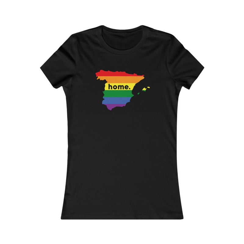 Women's Flag Map Home Pride T-Shirt Spain