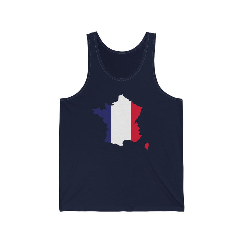 Women's Flag Map Tank France