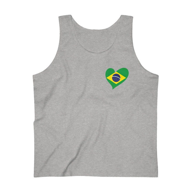 Men's Flag Heart Tank Brazil