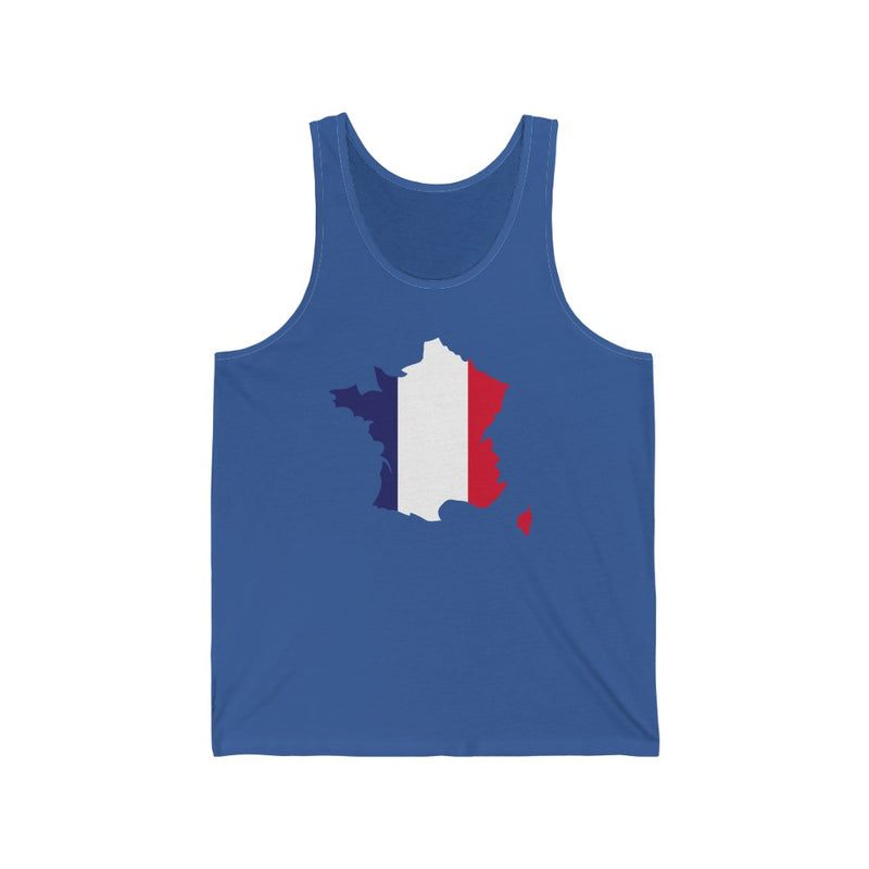 Women's Flag Map Tank France