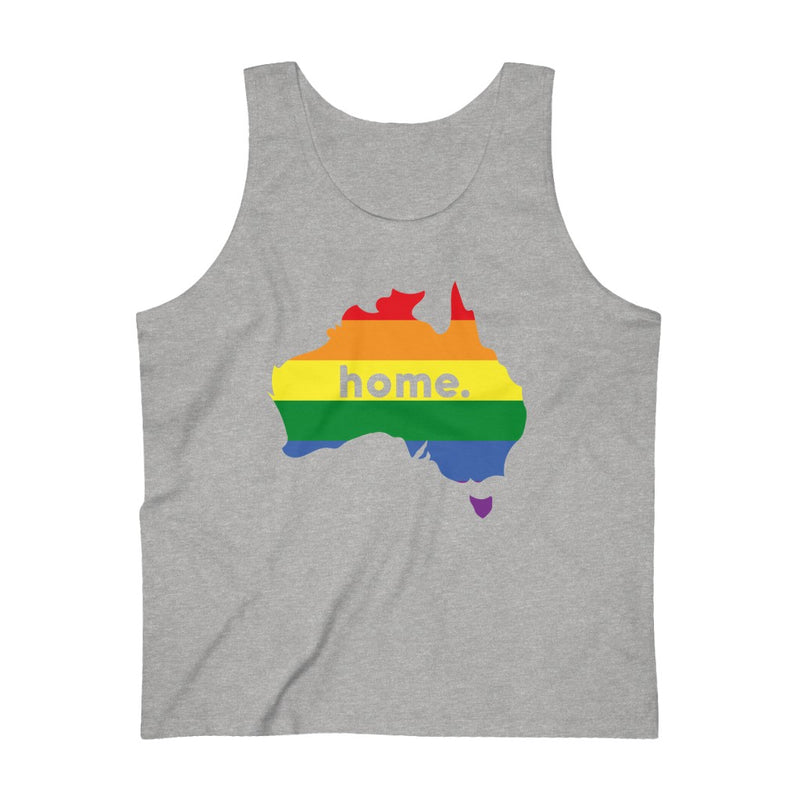 Men's Flag Map Home Pride Tank Australia