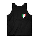 Men's Flag Heart Tank Italy