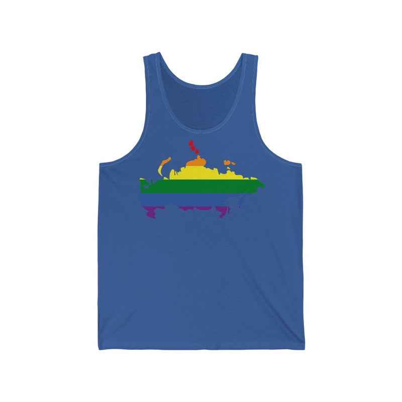 Women's Flag Map Pride Tank Russia