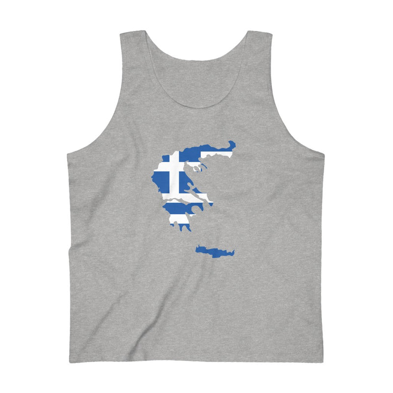 Men's Flag Map Tank Greece