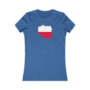 Women's Flag Map T-Shirt Poland