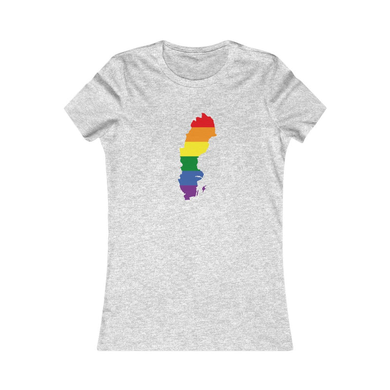 Women's Flag Map Pride T-Shirt Sweden