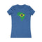 Women's Flag Map T-Shirt Brazil