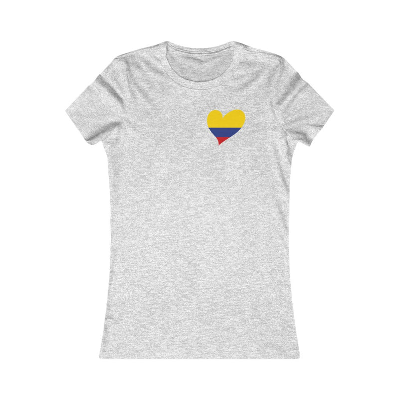 Women's Flag Heart T-Shirt Colombia