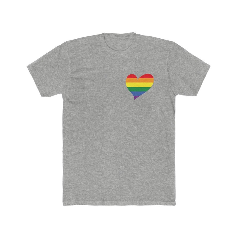 Men's Flag Heart T-Shirt Pride