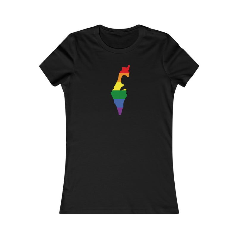 Women's Flag Map Pride T-Shirt Israel