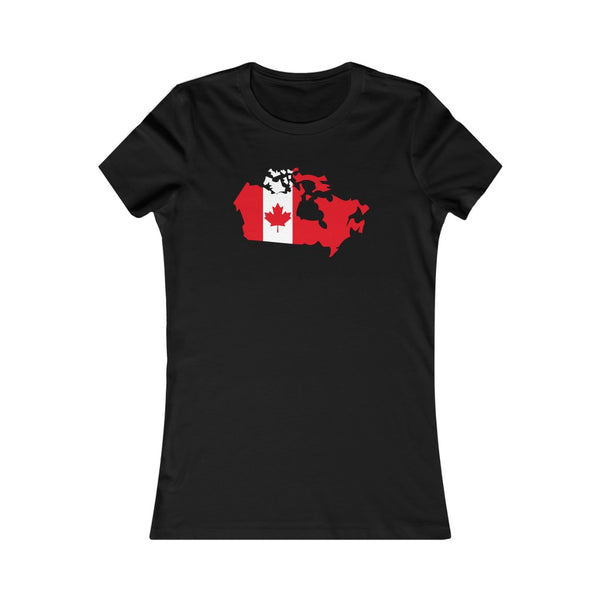 Women's Flag Map T-Shirt Canada