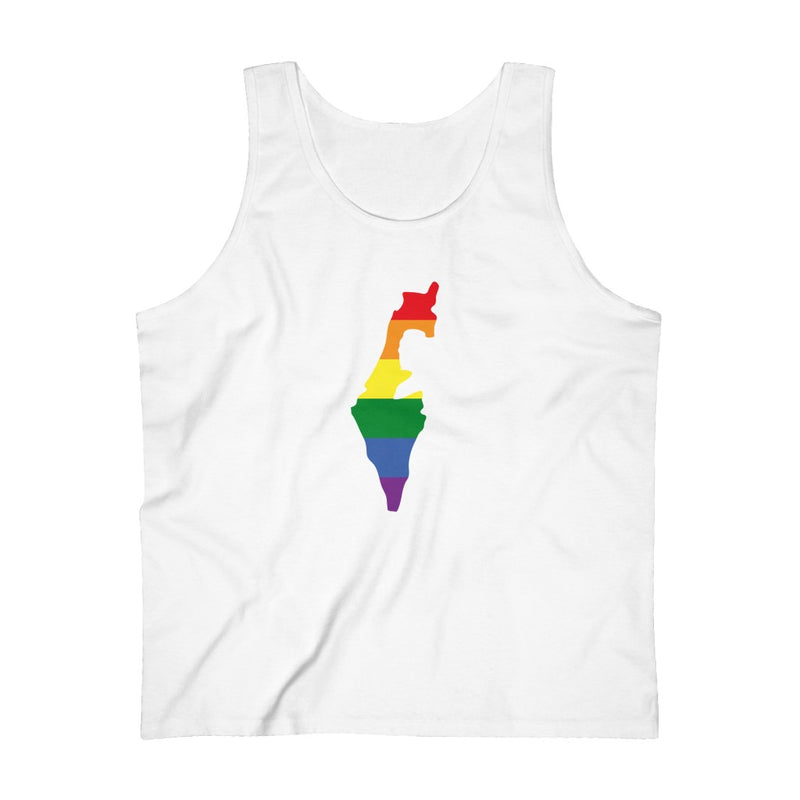 Men's Flag Map Pride Tank Israel