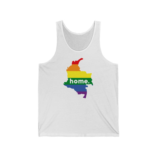 Women's Flag Map Home Pride Tank Colombia