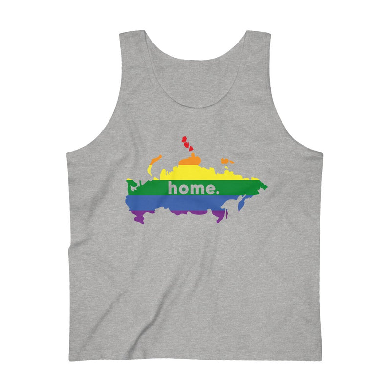 Men's Flag Map Home Pride Tank Russia