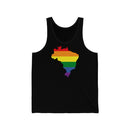 Women's Flag Map Pride Tank Brazil