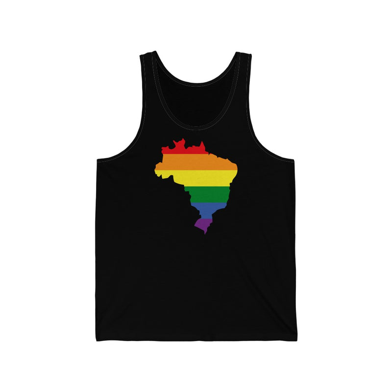 Women's Flag Map Pride Tank Brazil