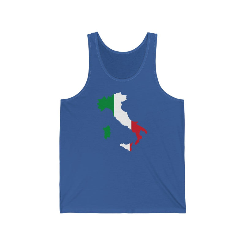 Women's Flag Map Tank Italy