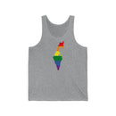 Women's Flag Map Pride Tank Israel