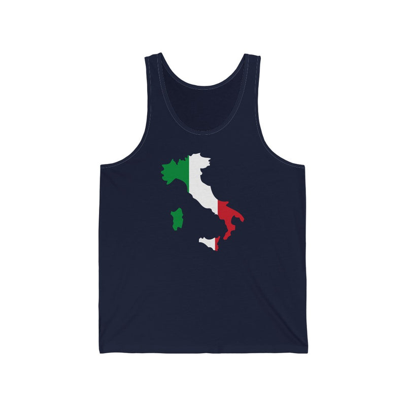 Women's Flag Map Tank Italy